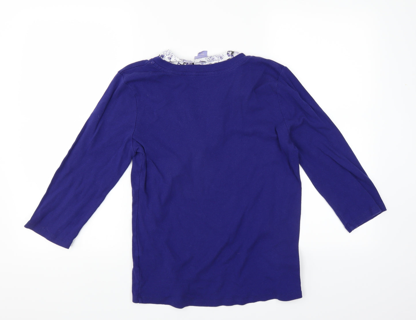 Laura Scott Womens Blue   Basic T-Shirt Size M