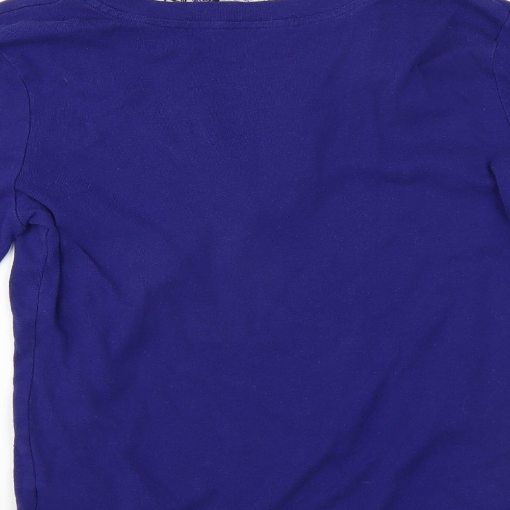 Laura Scott Womens Blue   Basic T-Shirt Size M