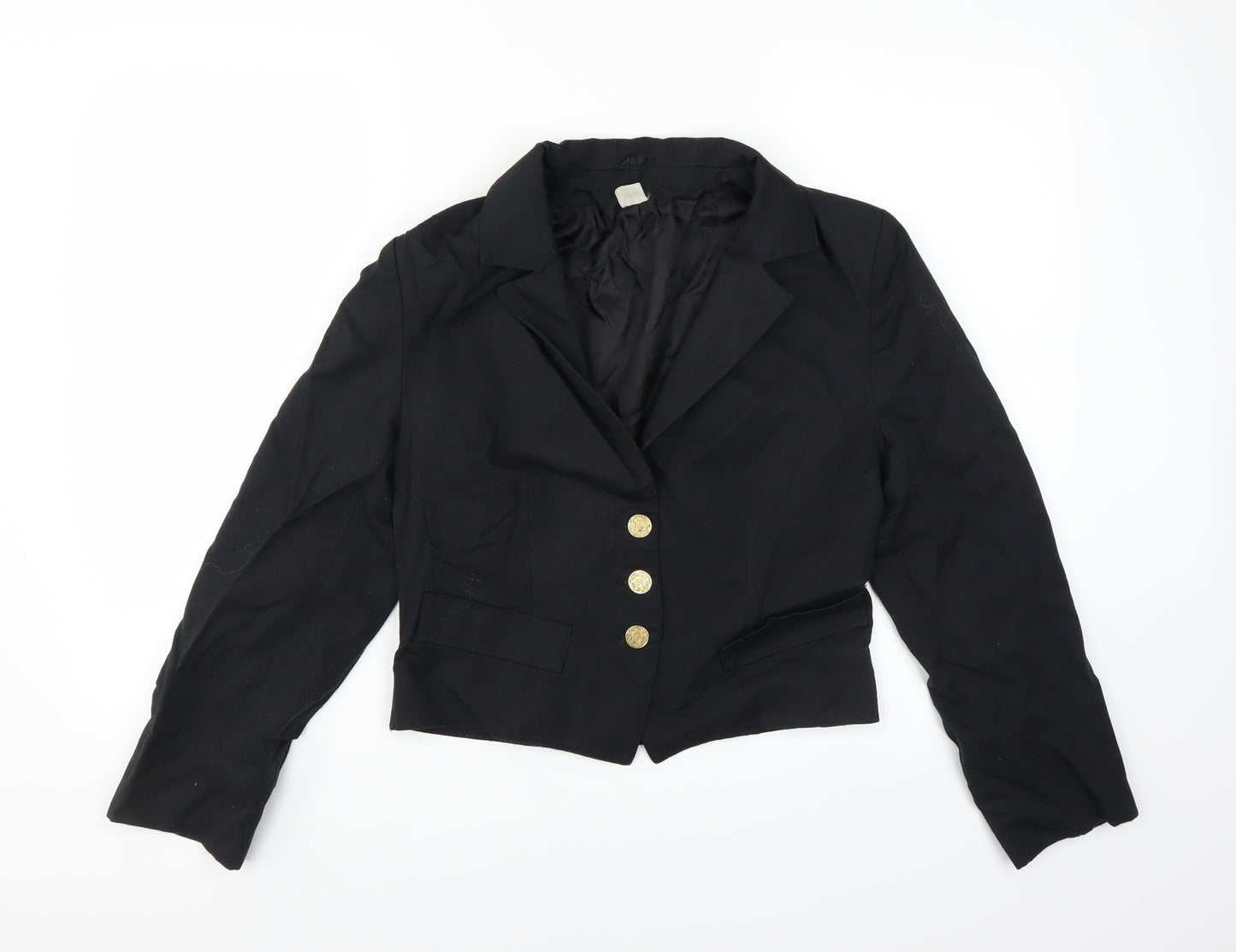 Preworn Womens Black   Jacket  Size 10  - CROPPED