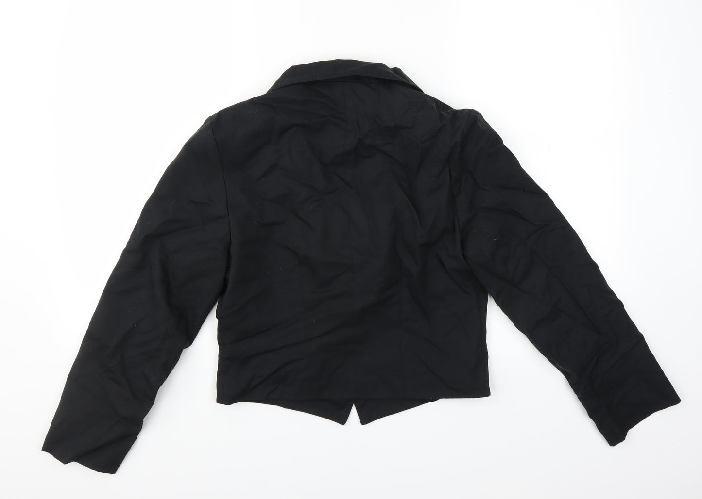 Preworn Womens Black   Jacket  Size 10  - CROPPED