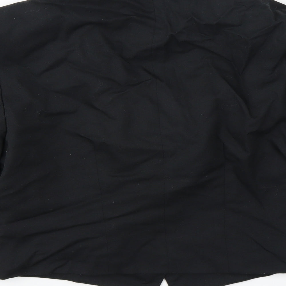 Preworn Womens Black   Jacket  Size 10  - CROPPED