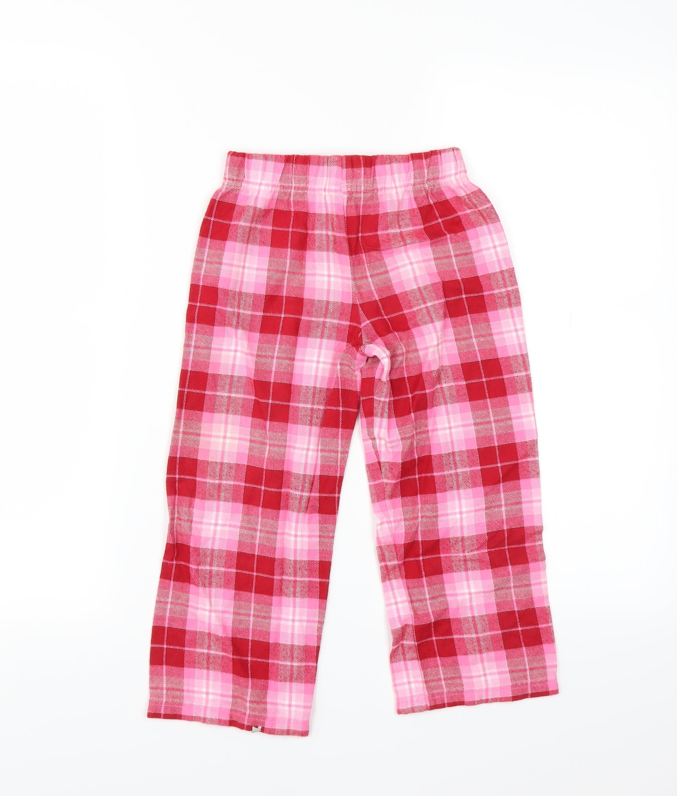 Marks and Spencer Girls Red Plaid   Pyjama Pants Size 4-5 Years