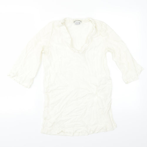 H&M Womens Ivory   Basic Blouse Size 12