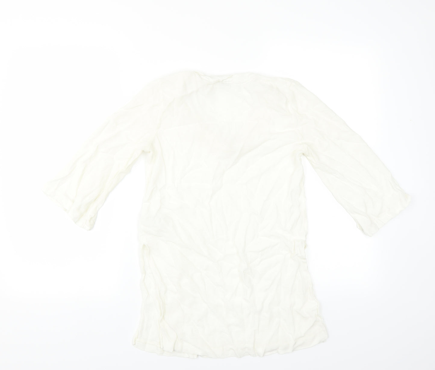 H&M Womens Ivory   Basic Blouse Size 12
