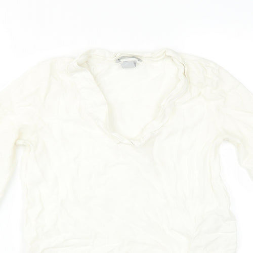 H&M Womens Ivory   Basic Blouse Size 12