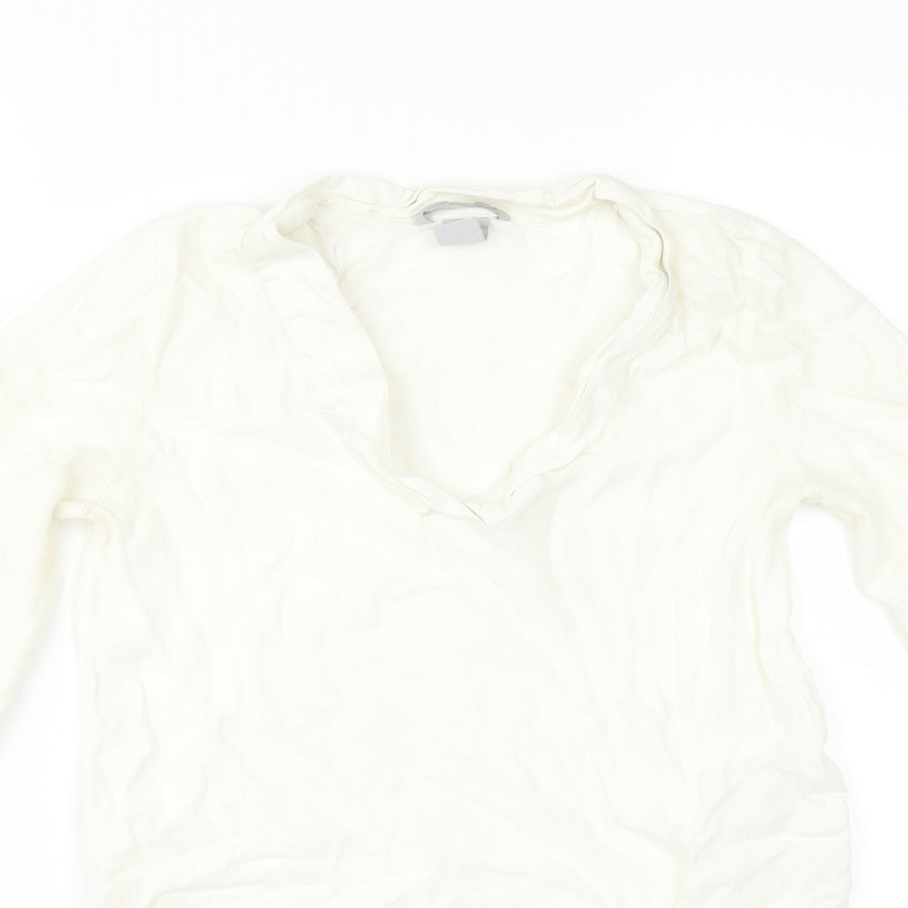 H&M Womens Ivory   Basic Blouse Size 12