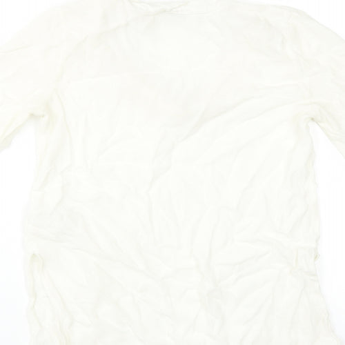 H&M Womens Ivory   Basic Blouse Size 12