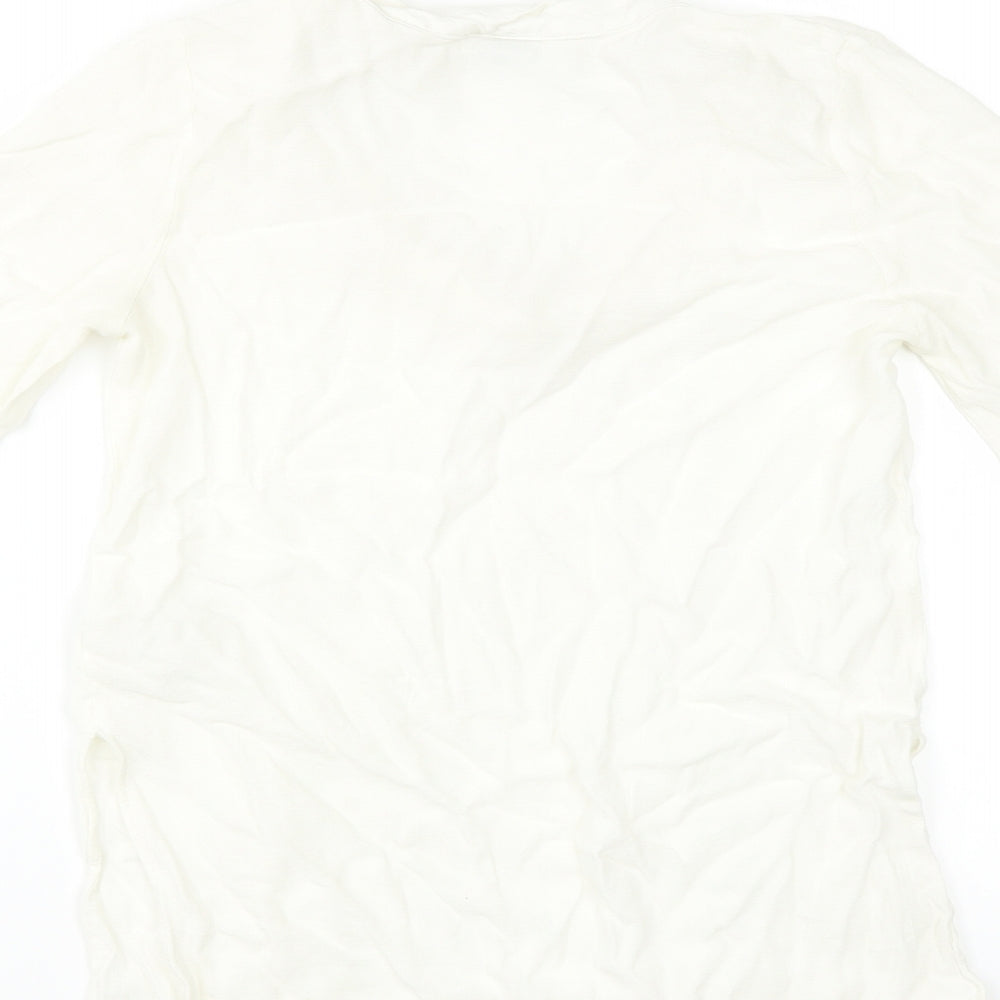 H&M Womens Ivory   Basic Blouse Size 12