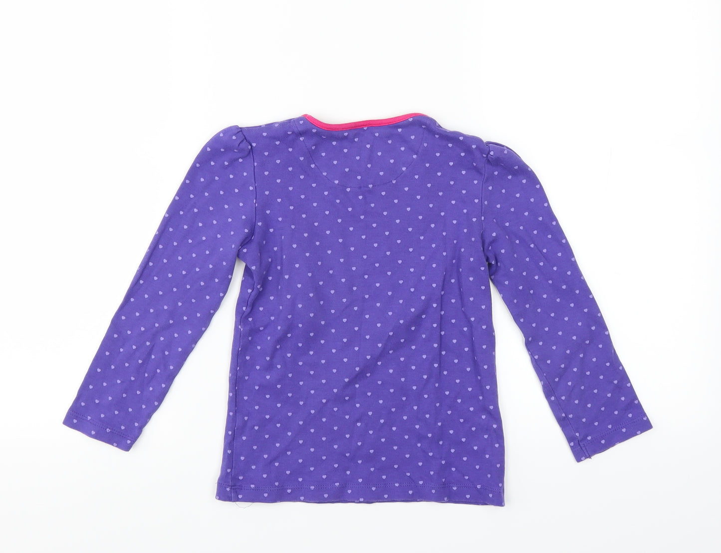 Miniclub Girls Purple   Top Pyjama Top Size 5-6 Years  - sleepy owl