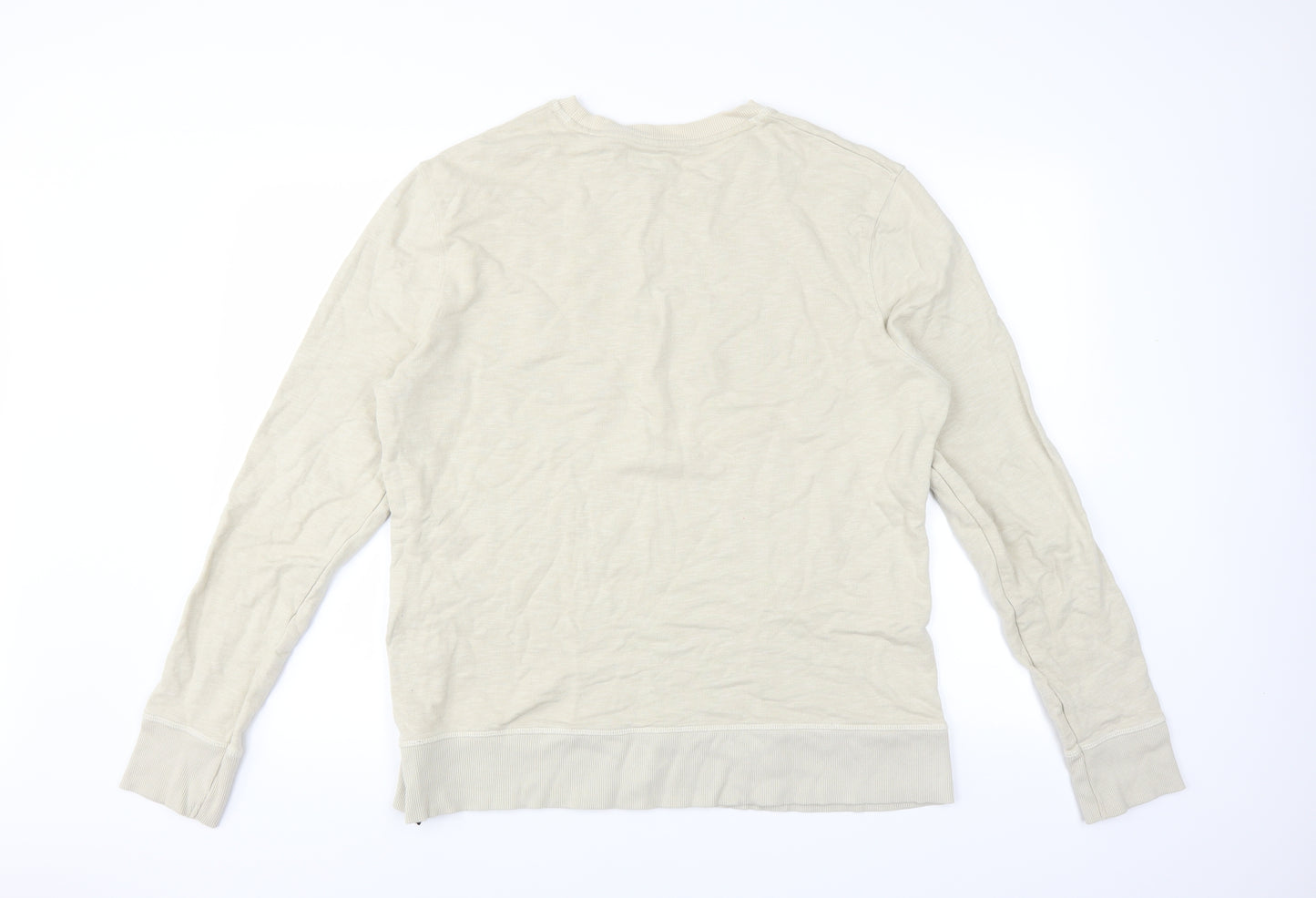 River Island Mens Beige   Pullover Sweatshirt Size L