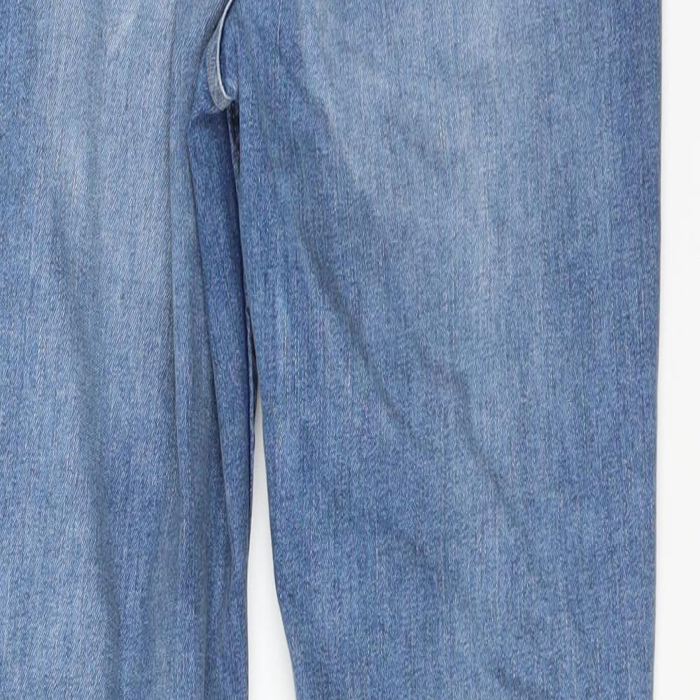 Divided by H&M Womens Blue   Skinny Jeans Size 12 L30 in - DISTRESSED