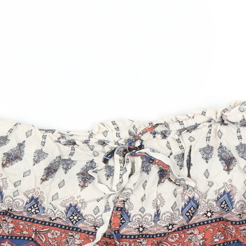 Primark Womens Multicoloured Paisley  Hot Pants Shorts Size 6