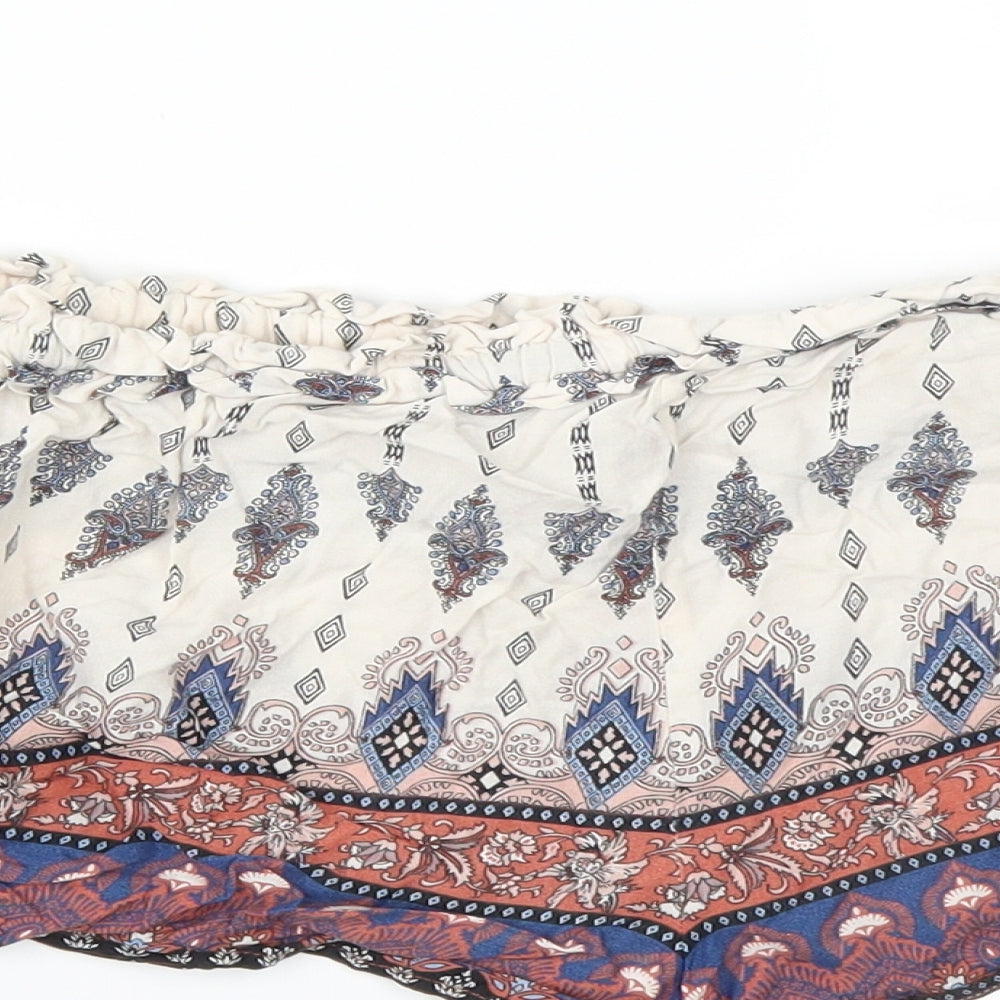 Primark Womens Multicoloured Paisley  Hot Pants Shorts Size 6