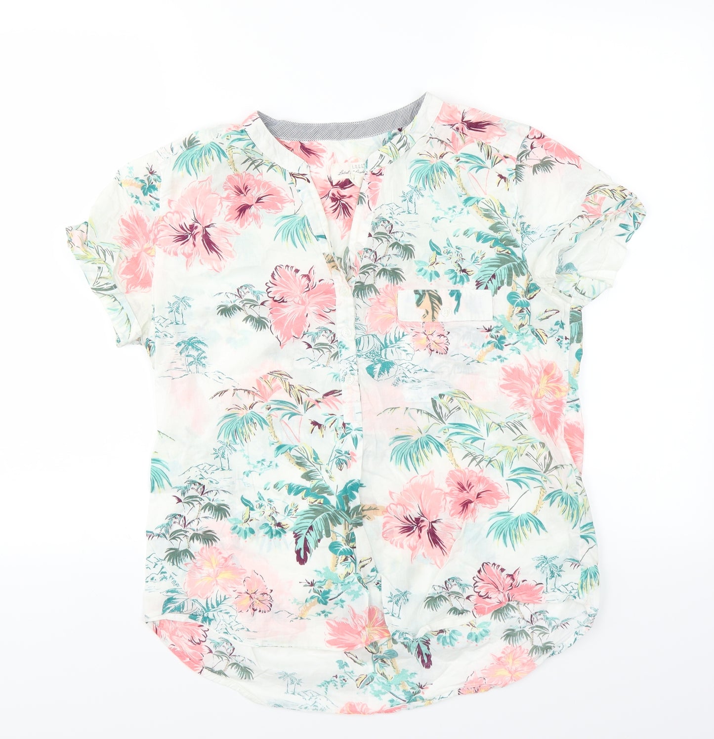 H&M Womens Multicoloured Floral  Basic Blouse Size 14