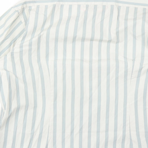 Jeff & Co Mens Green Striped   Button-Up Size M