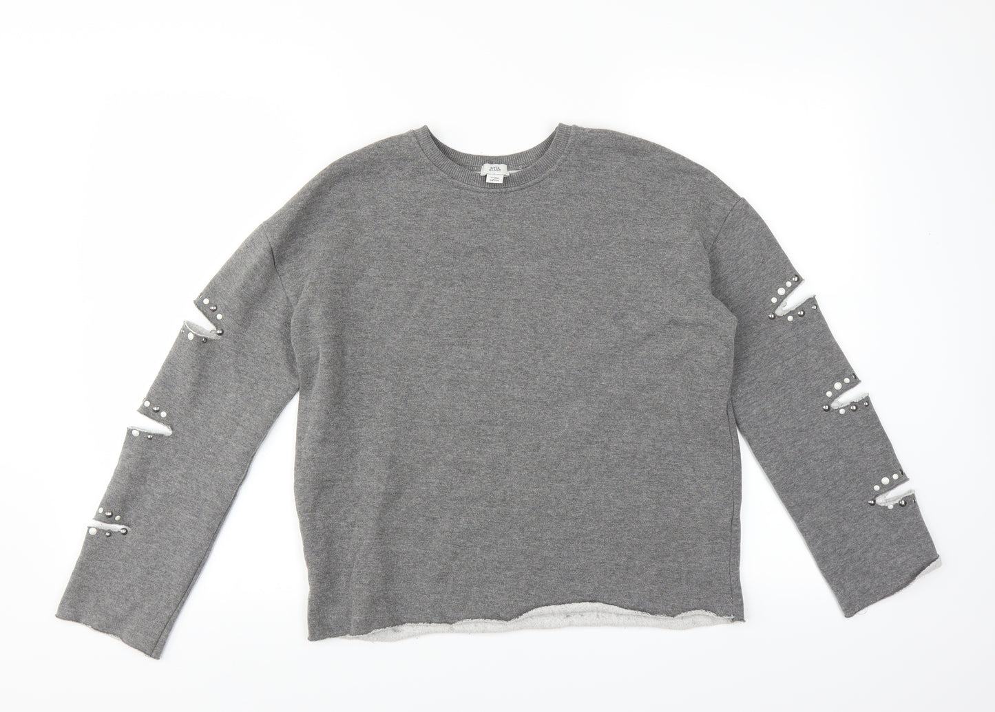 River Island Girls Grey   Pullover Jumper Size 11-12 Years
