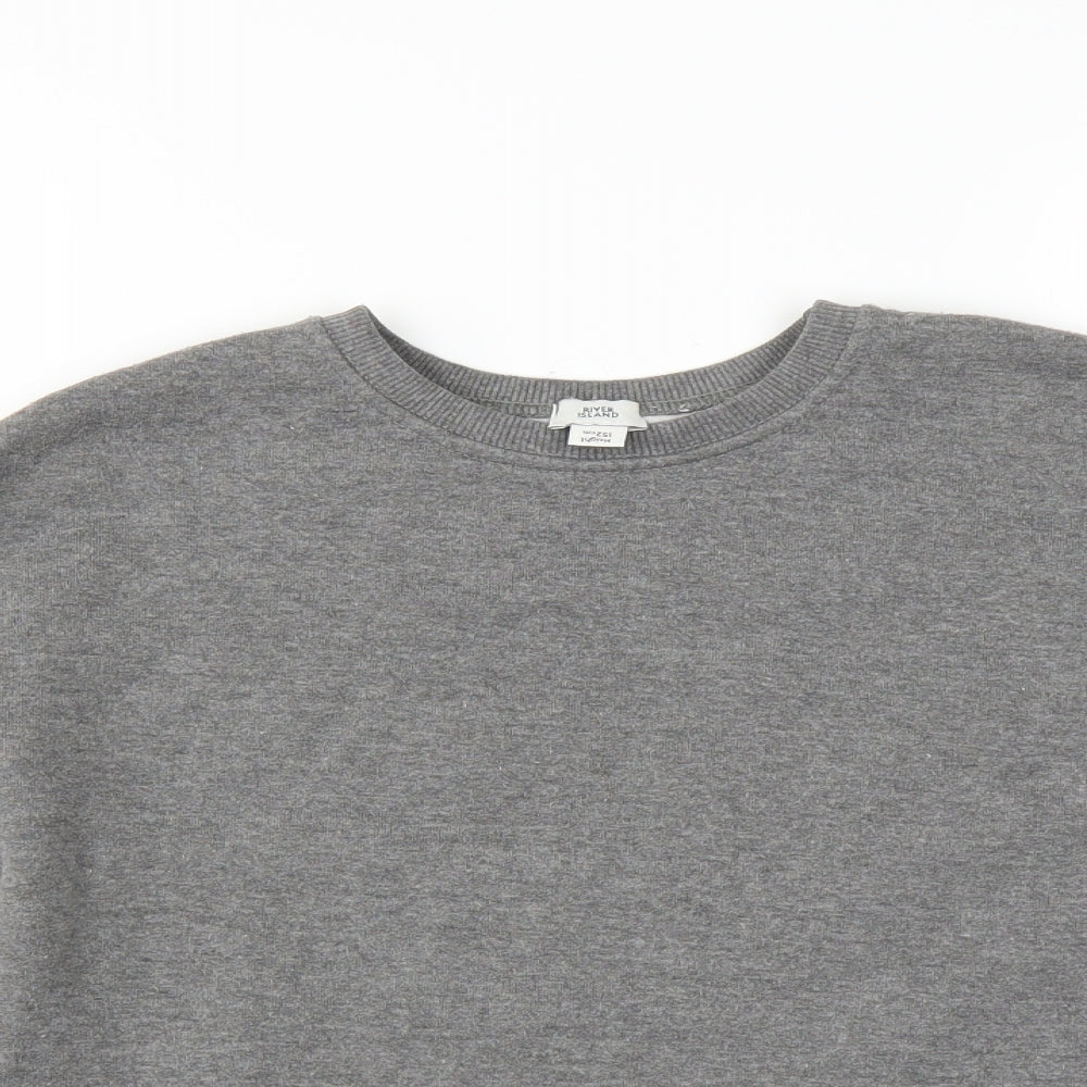 River Island Girls Grey   Pullover Jumper Size 11-12 Years