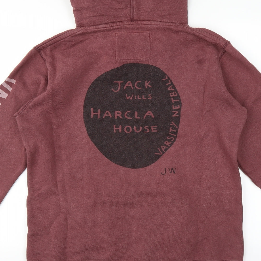 Jack Wills Womens Brown   Pullover Hoodie Size 14