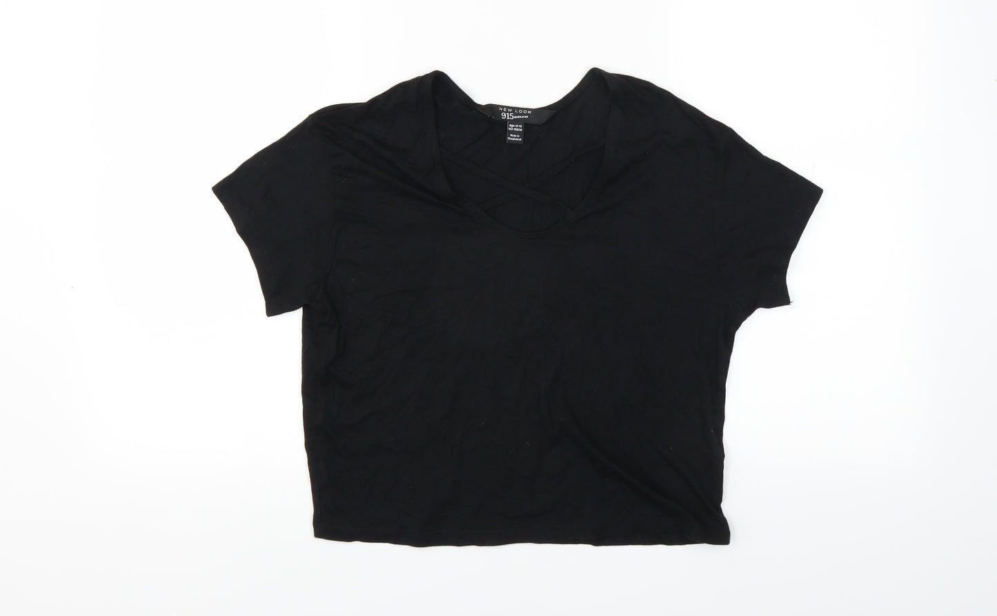 New Look Girls Black   Basic T-Shirt Size 12-13 Years