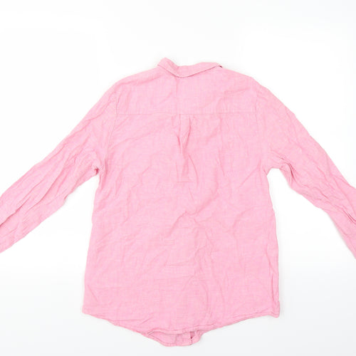 Joules Womens Pink   Basic Button-Up Size 8