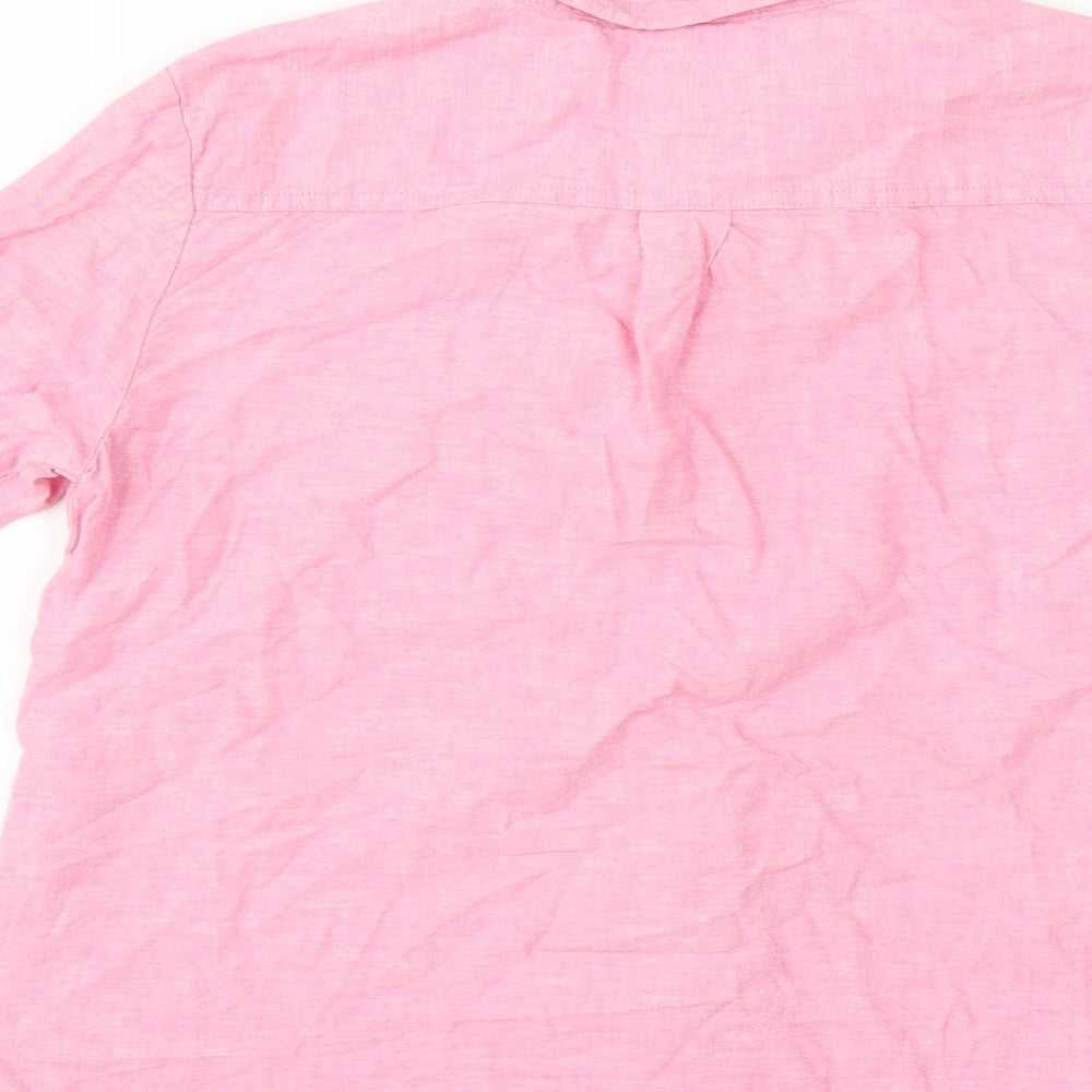 Joules Womens Pink   Basic Button-Up Size 8