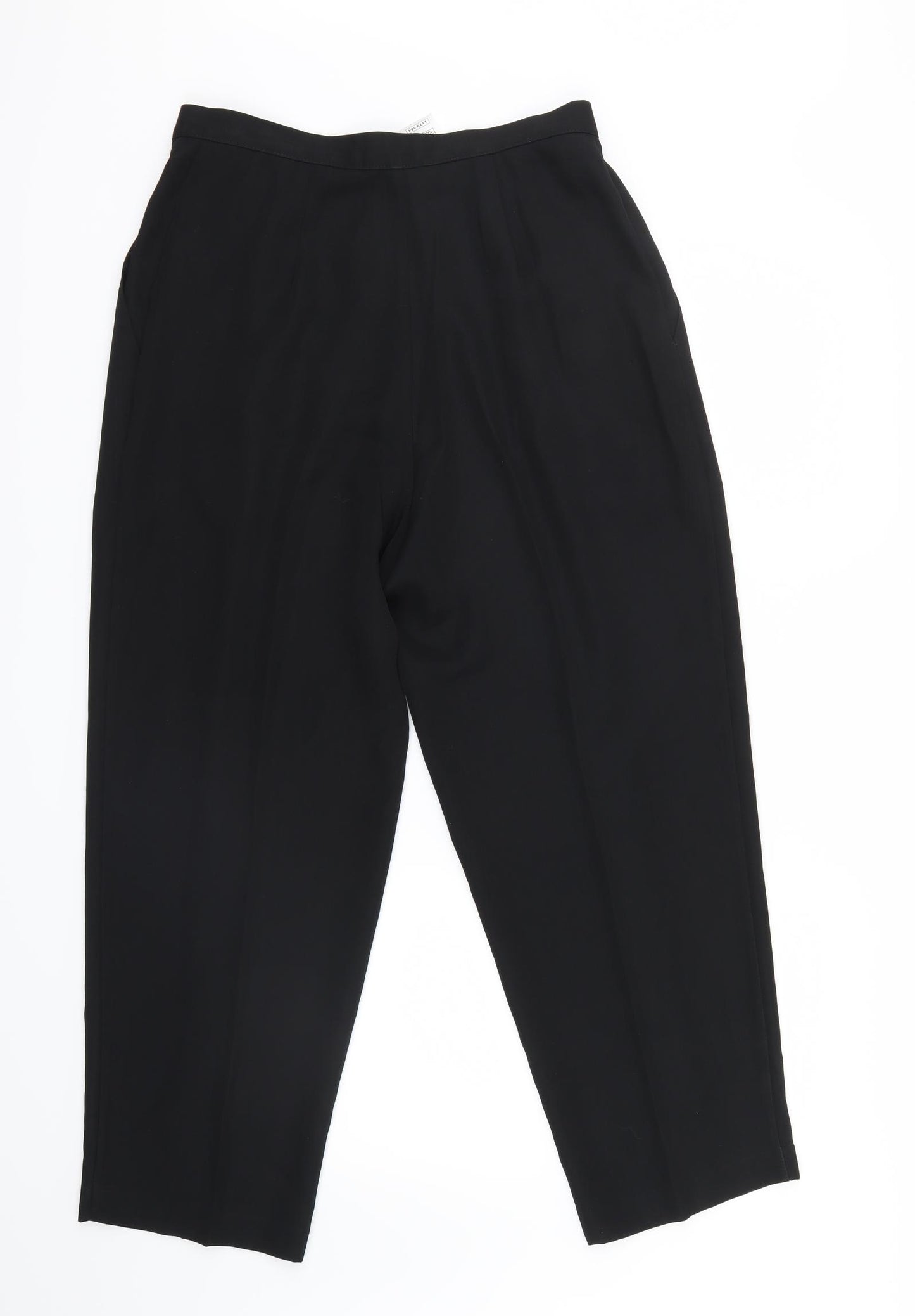 St Michael Womens Black   Trousers  Size 14 L23 in