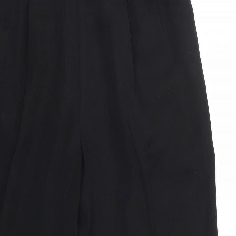 St Michael Womens Black   Trousers  Size 14 L23 in