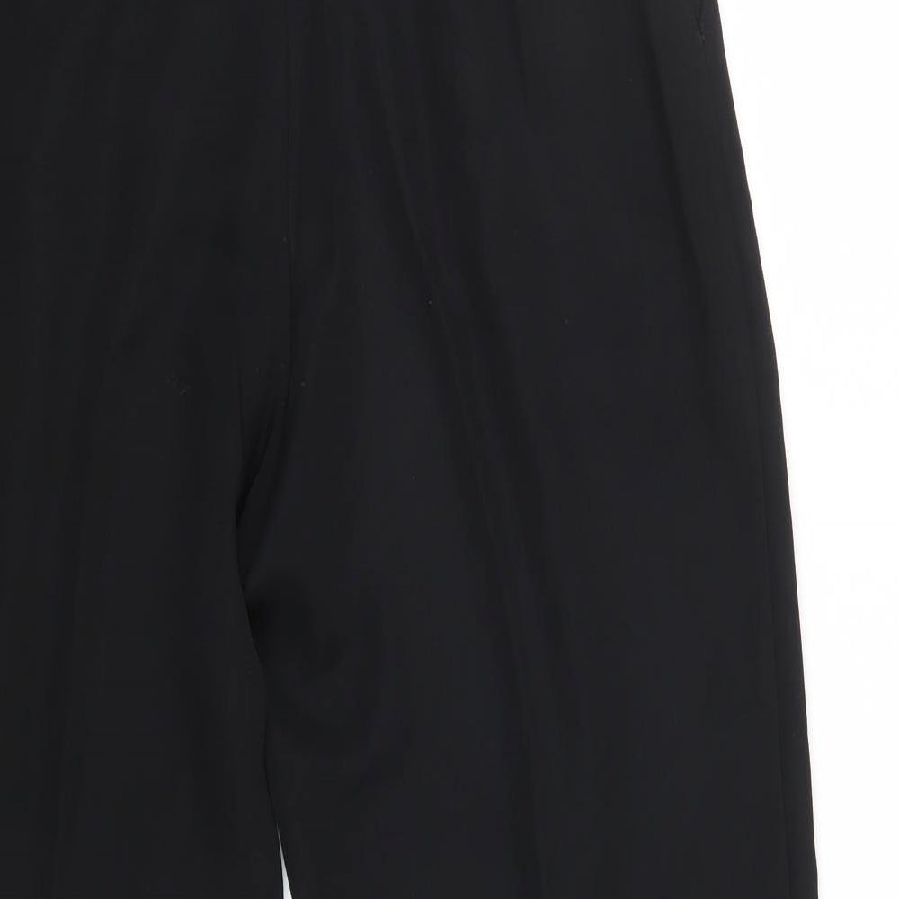 St Michael Womens Black   Trousers  Size 14 L23 in