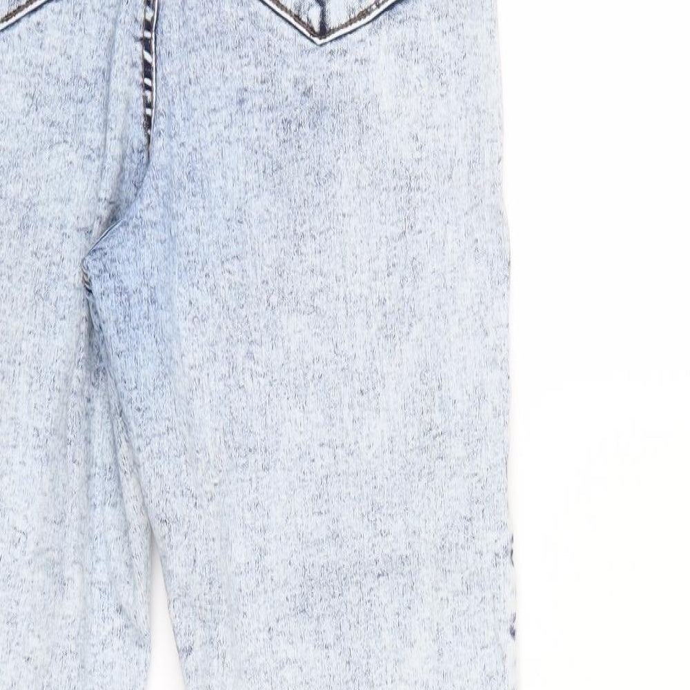 Denim Co. Womens Blue  Denim Straight Jeans Size 14 L27 in