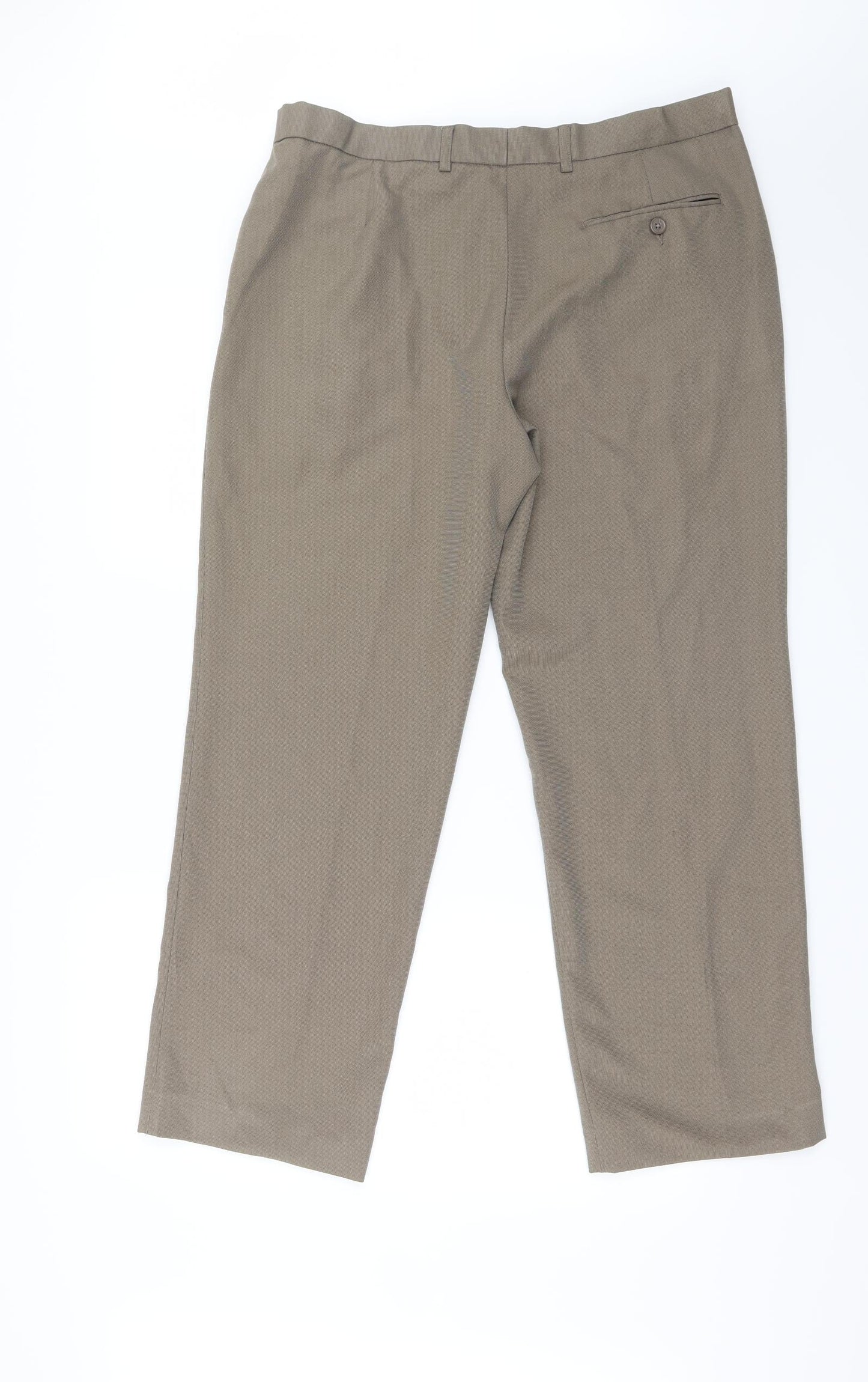 Marks and Spencer Mens Brown   Trousers  Size 34 in L28 in