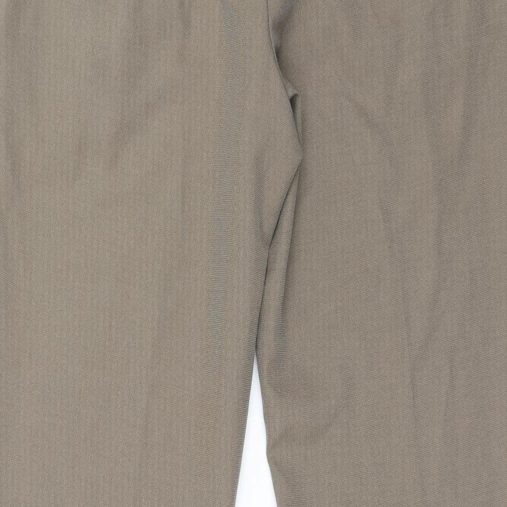 Marks and Spencer Mens Brown   Trousers  Size 34 in L28 in