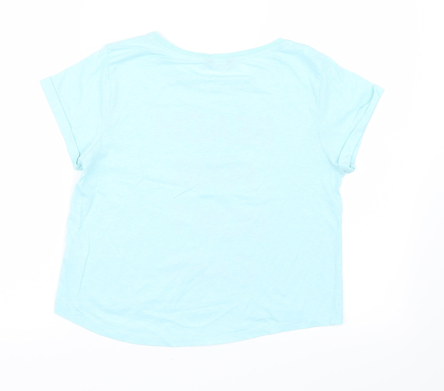 Candy Couture Girls Blue   Basic T-Shirt Size 14 Years