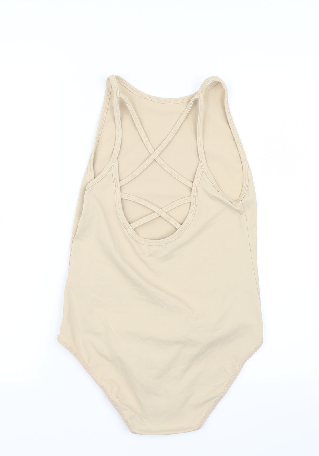 BALANCE Womens Beige   Basic Button-Up Size L  - Bodysuit