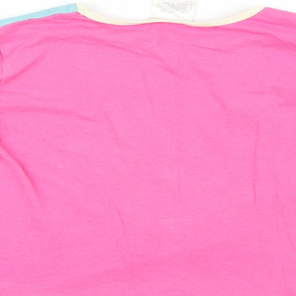LOL Surprise Girls Pink Geometric  Top Pyjama Top Size 4-5 Years