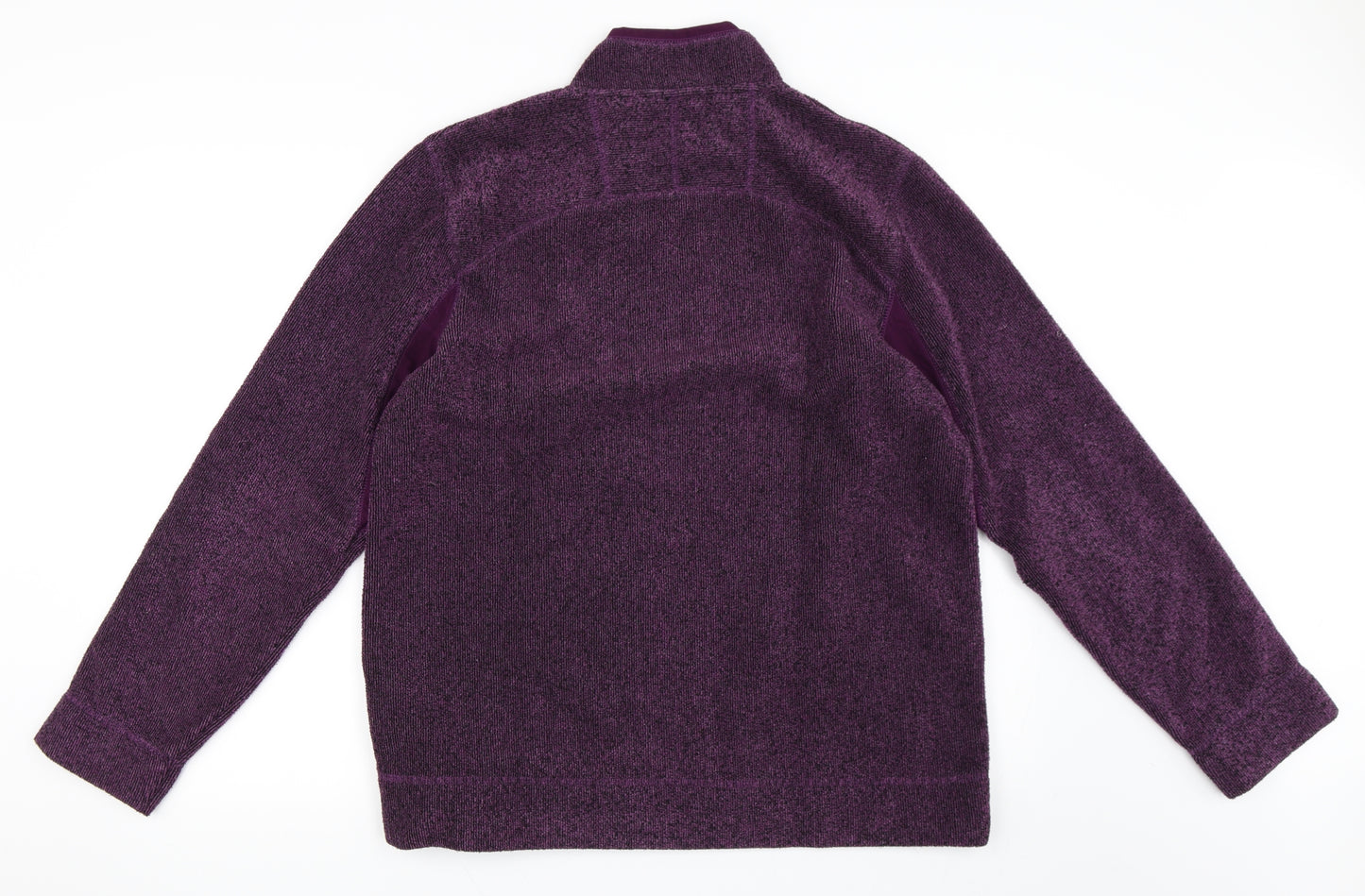 Cotton Traders Womens Purple   Henley Sweatshirt Size M