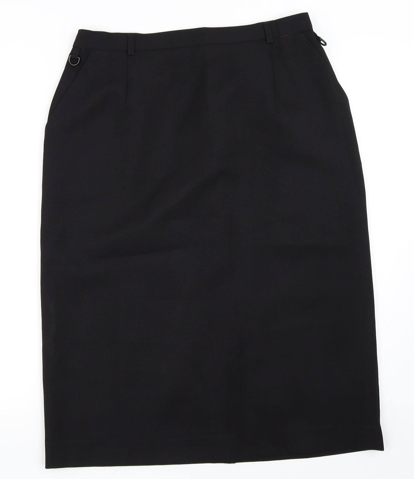 Dimensions Womens Black   Straight & Pencil Skirt Size 14