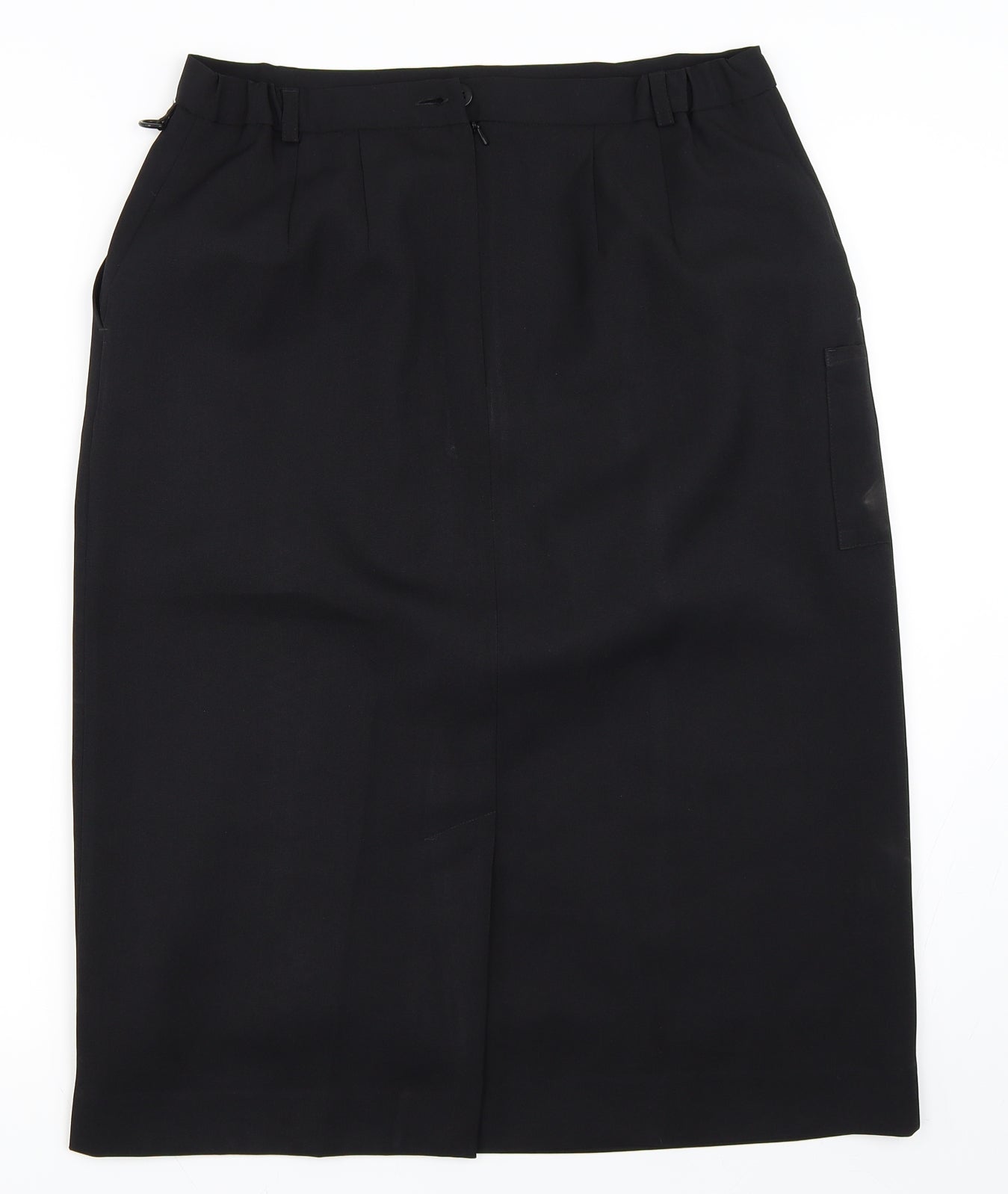 Dimensions Womens Black   Straight & Pencil Skirt Size 14