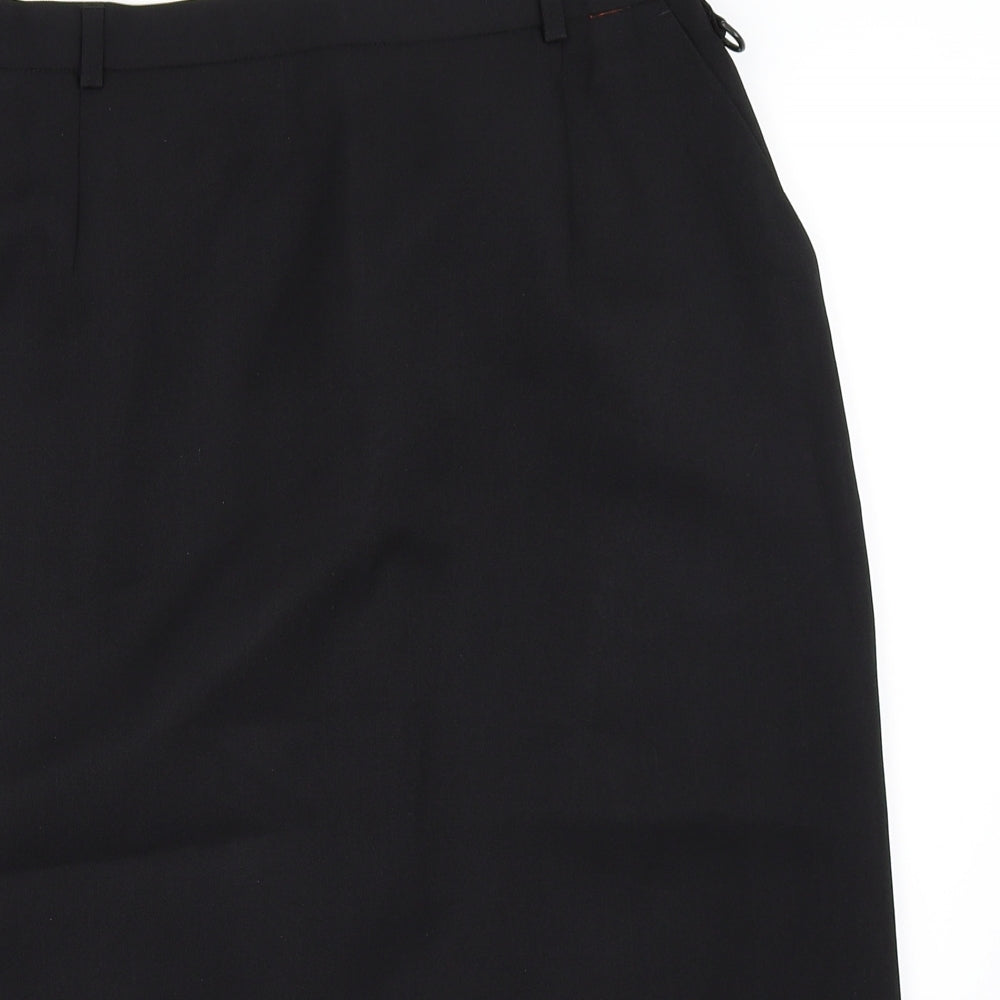 Dimensions Womens Black   Straight & Pencil Skirt Size 14