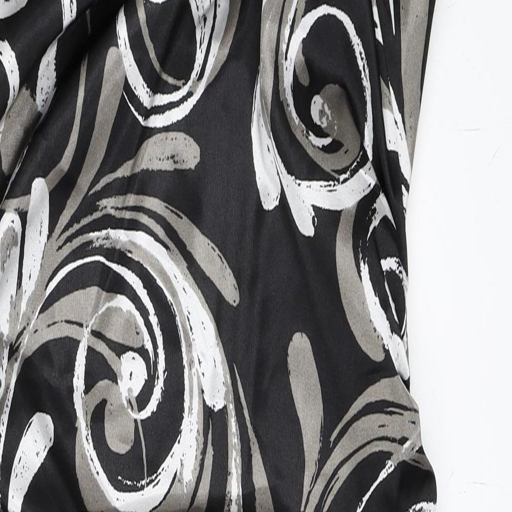 Maggy London Womens Black Geometric  Shift  Size M