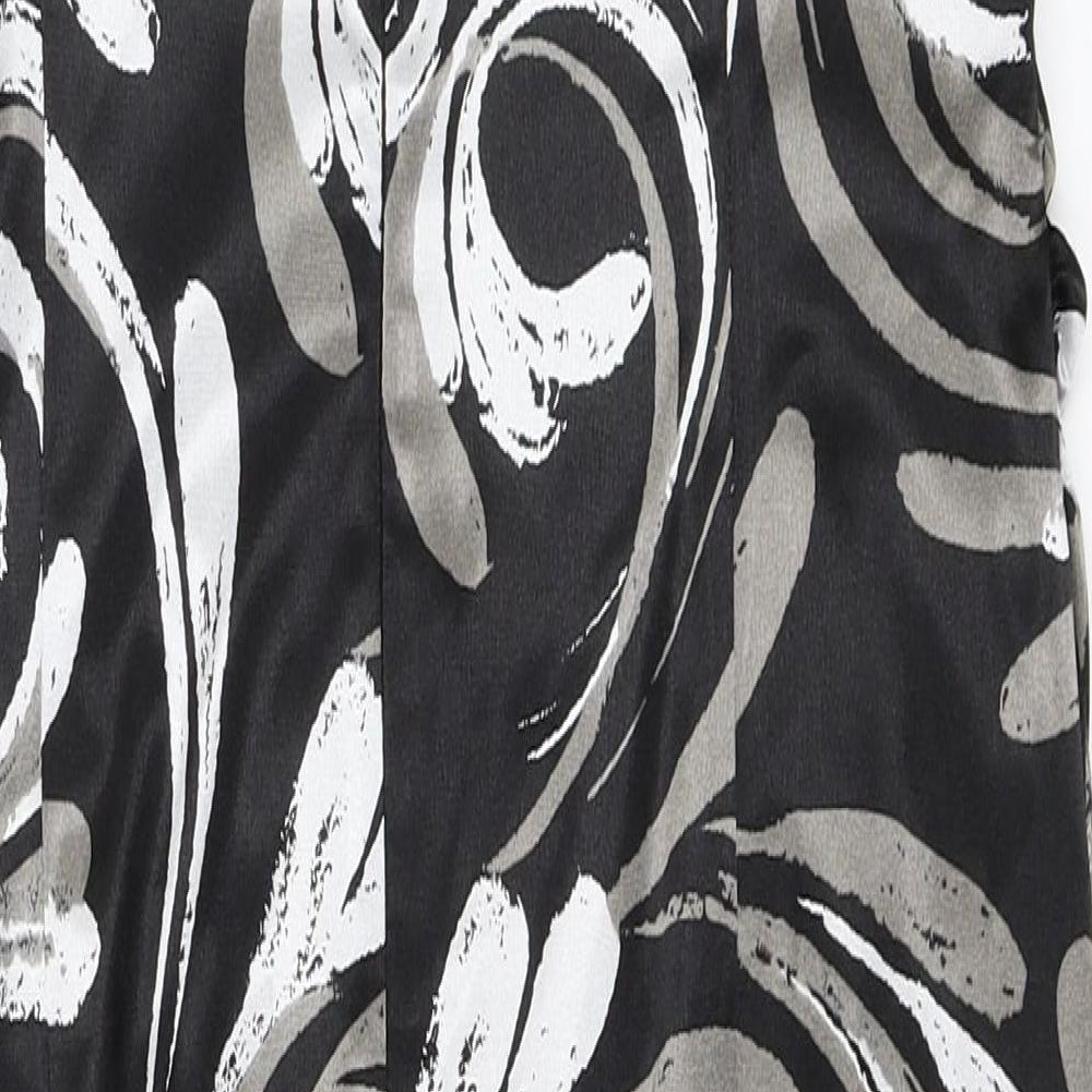 Maggy London Womens Black Geometric  Shift  Size M