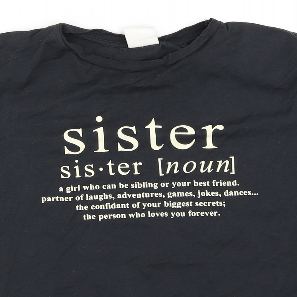 Zara Girls Grey   Basic T-Shirt Size 9 Years  - Sister