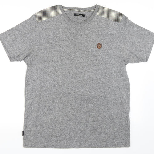 One True Saxon Mens Grey    T-Shirt Size L