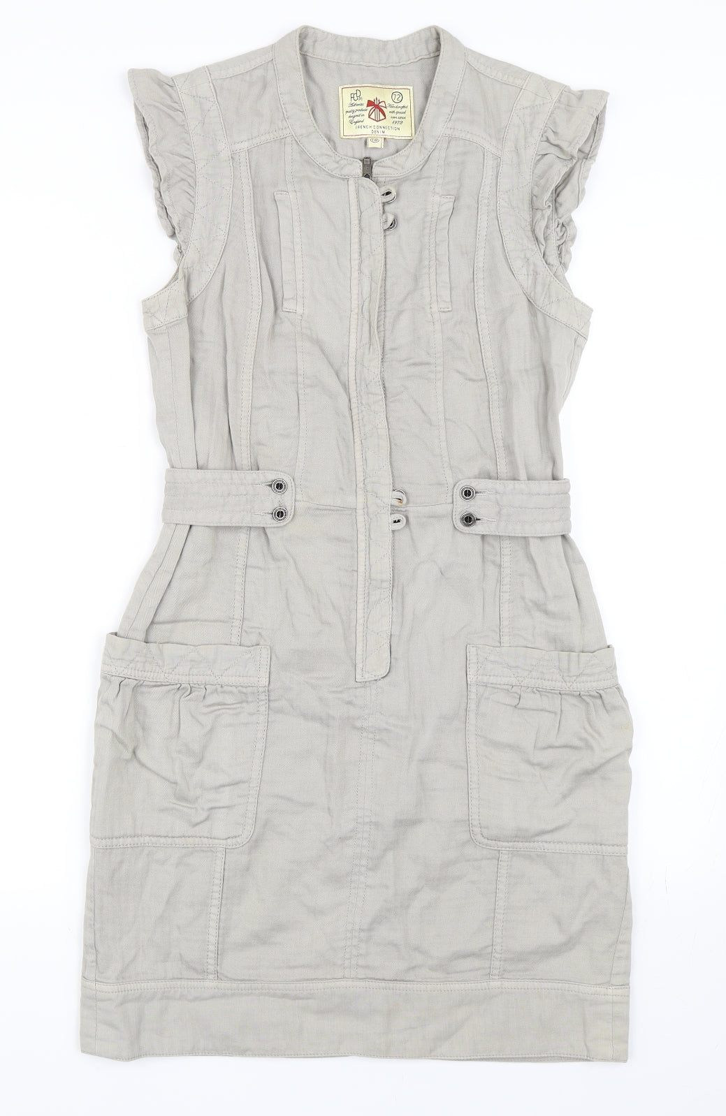 French Connection Womens Grey   Shift  Size 10