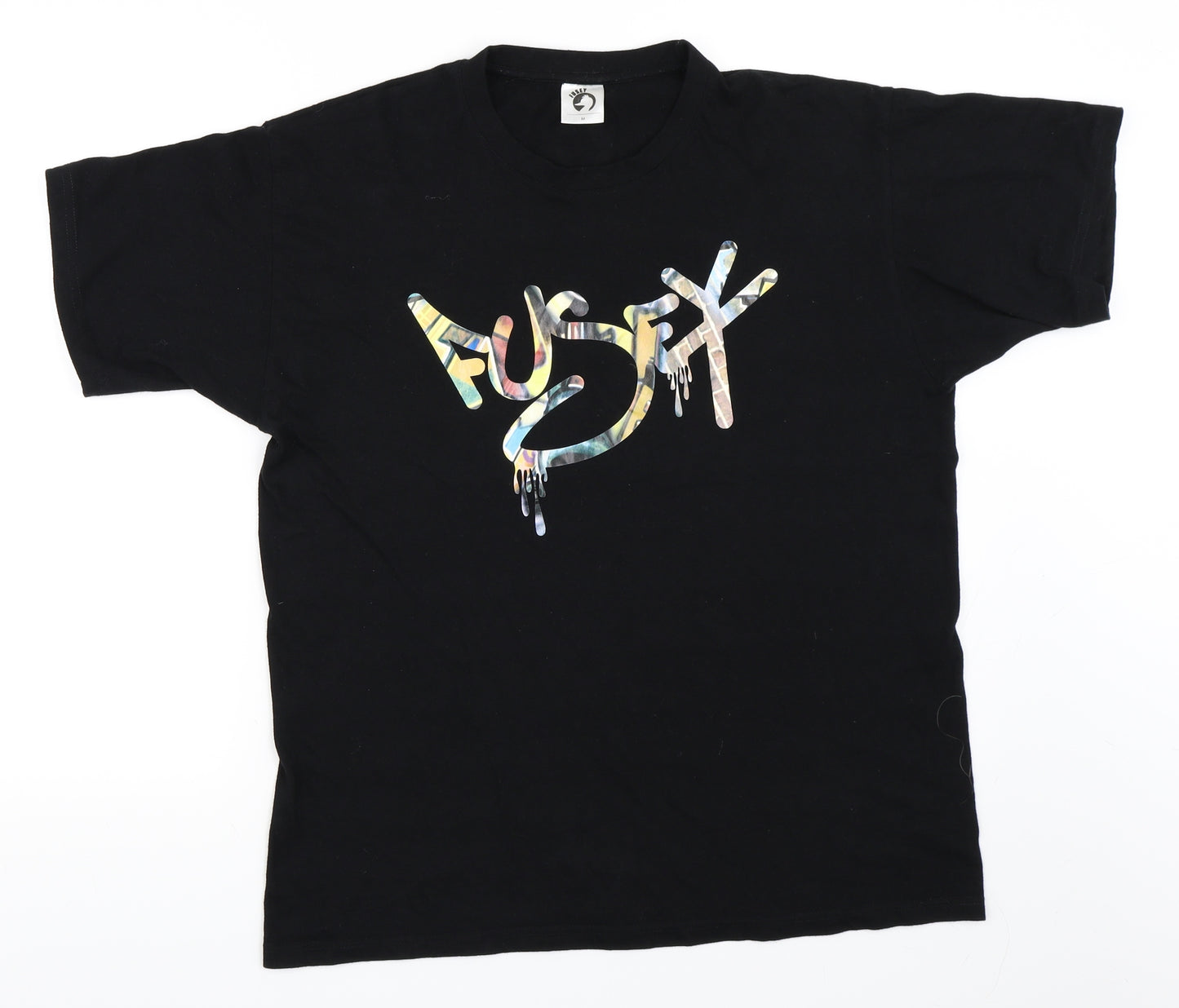 Fusey Mens Black    T-Shirt Size M