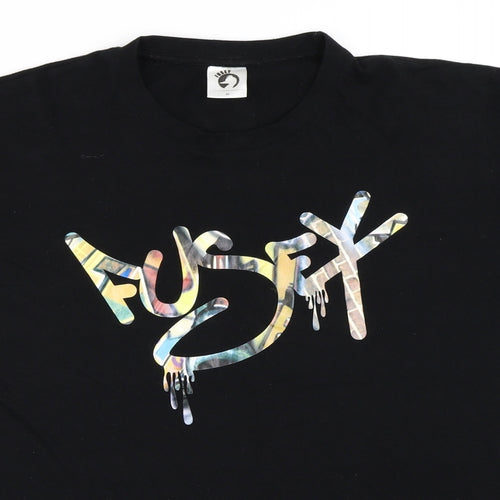 Fusey Mens Black    T-Shirt Size M