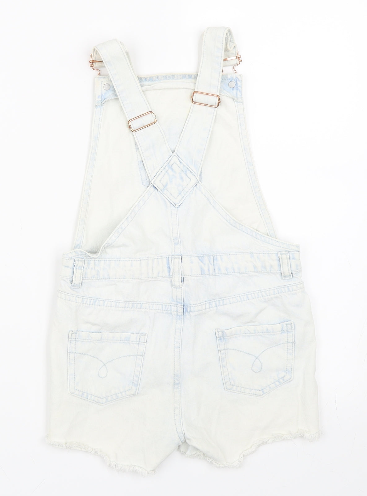 Primark Girls Blue  Denim Dungaree One-Piece Size 8-9 Years