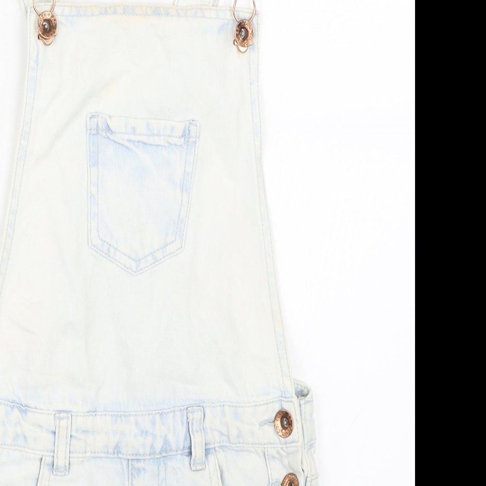 Primark Girls Blue  Denim Dungaree One-Piece Size 8-9 Years