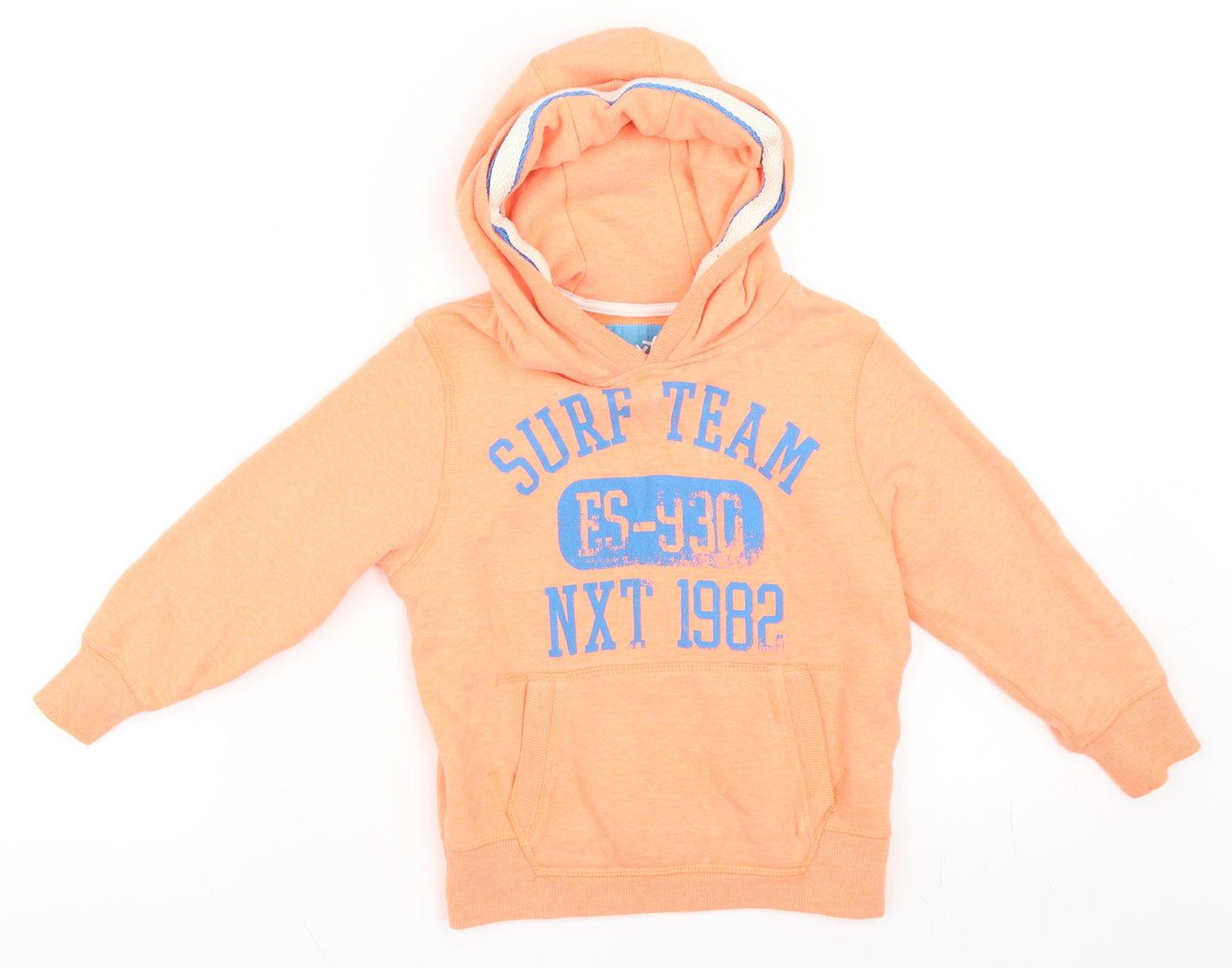 NEXT Girls Orange   Pullover Hoodie Size 3 Years