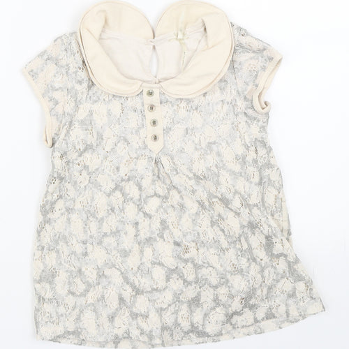 NEXT Girls Beige   Skater Dress  Size 9 Years