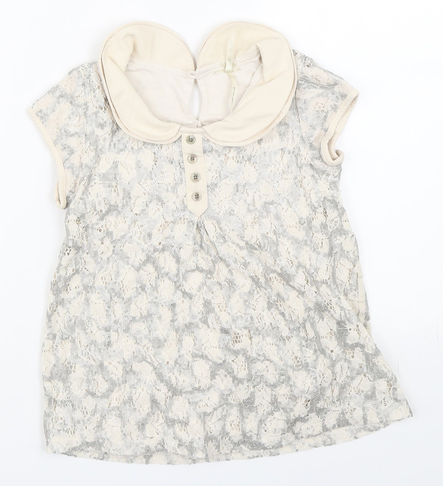 NEXT Girls Beige   Skater Dress  Size 9 Years